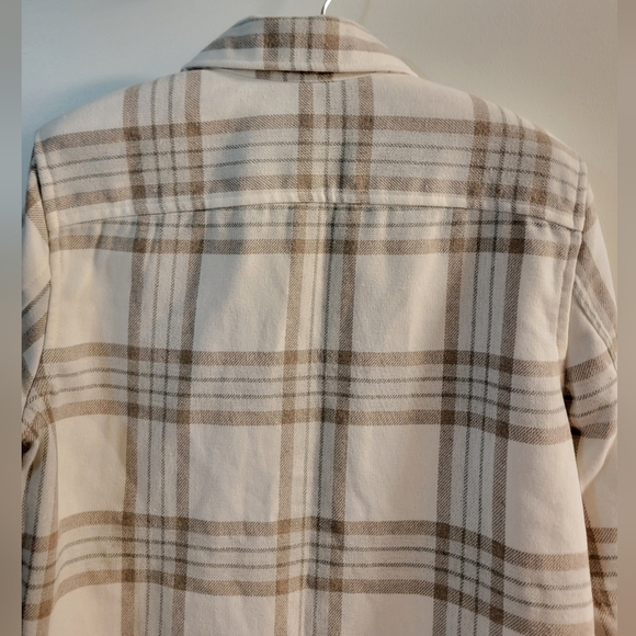 H&M Beige and Brown Plaid Shirt - Picture 8 of 10